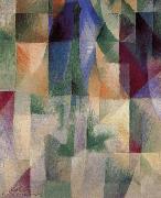Delaunay, Robert The Window towards to City oil painting reproduction